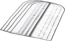 PEVA Garment Storage Bags Set – 5 Pack Zippered Clothing Covers with Buy 1 Get 1 Free Offer