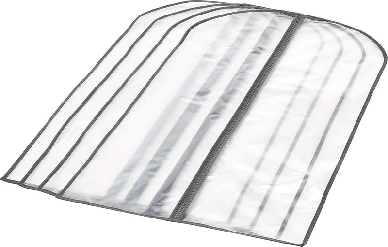 PEVA Garment Storage Bags Set – 5 Pack Zippered Clothing Covers with Buy 1 Get 1 Free Offer
