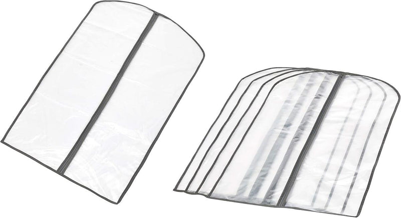 PEVA Garment Storage Bags Set – 5 Pack Zippered Clothing Covers with Buy 1 Get 1 Free Offer