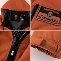Padded Men&#39;s Outdoor Jacket With Removable Hood