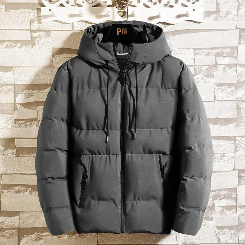Padded Slim Fit Hooded Jacket for Men