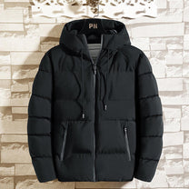 Padded Slim Fit Hooded Jacket for Men