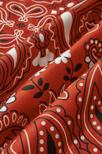 Paisley Printed Tie Front Vest