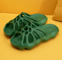Platform Slippers With Cut-Outs For Summer