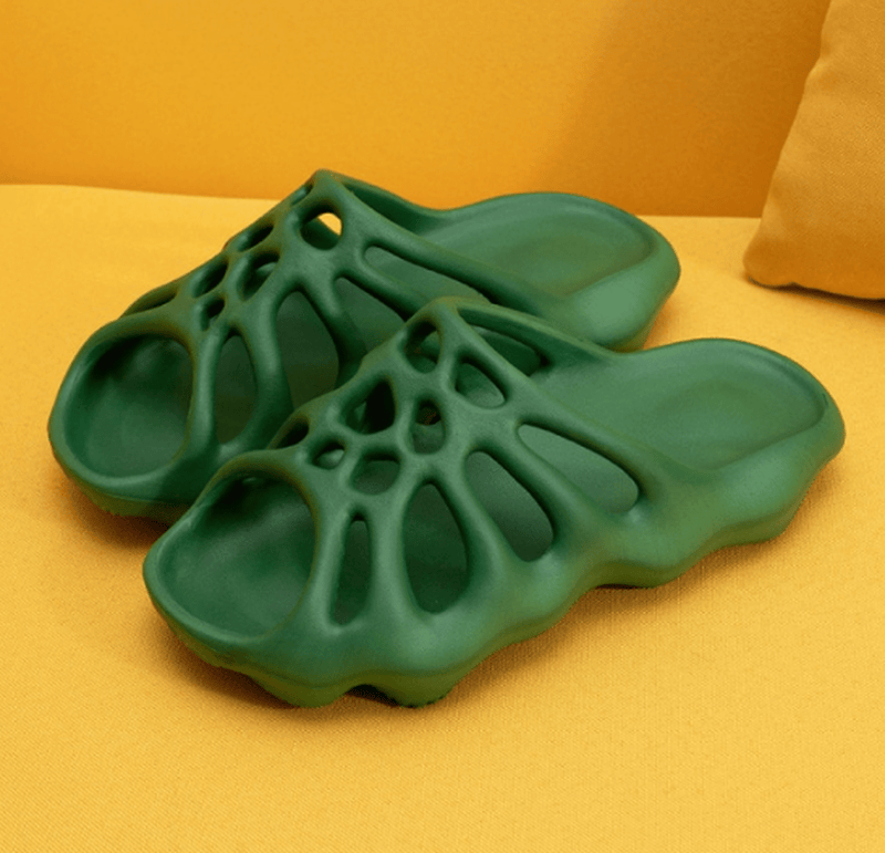 Platform Slippers With Cut-Outs For Summer