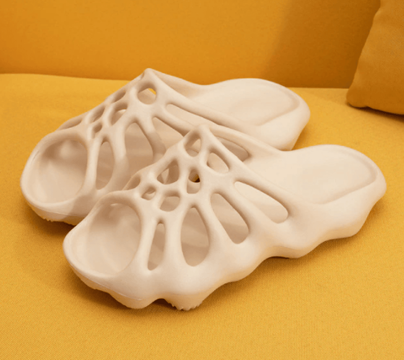 Platform Slippers With Cut-Outs For Summer