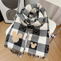 Playful Cartoon Design Winter Scarf For Women