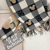 Playful Cartoon Design Winter Scarf For Women