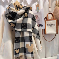 Playful Cartoon Design Winter Scarf For Women