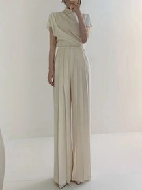 Pleated Long Pants