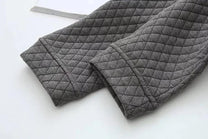 Plus Size Checkered Knit Cardigan Jacket