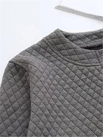 Plus Size Checkered Knit Cardigan Jacket