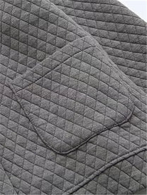 Plus Size Checkered Knit Cardigan Jacket