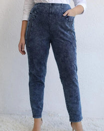 Plus Size Cotton Mom Jeans