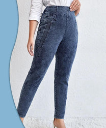 Plus Size Cotton Mom Jeans