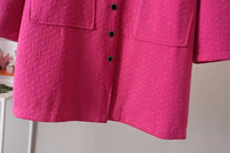 Plus Size Embossed Spring Jacket