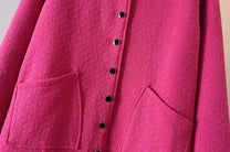 Plus Size Embossed Spring Jacket
