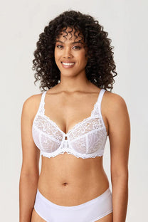 Plus Size Floral Lace Minimizer Bra