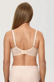 Plus Size Floral Lace Minimizer Bra