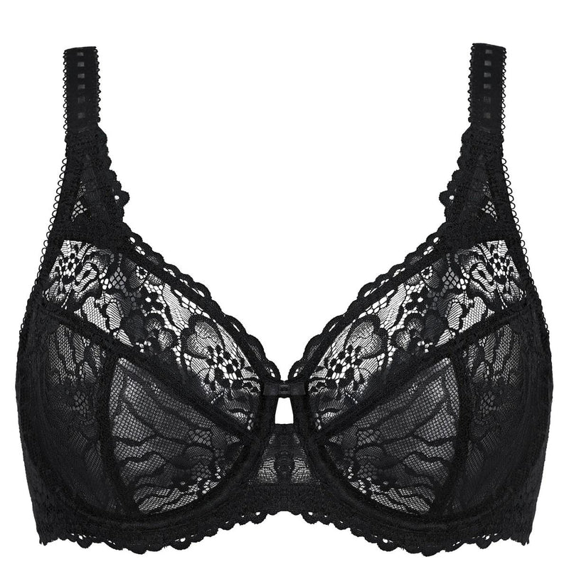 Plus Size Floral Lace Minimizer Bra