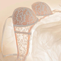Plus Size Floral Lace Push-Up Bra