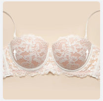 Plus Size Floral Lace Push-Up Bra