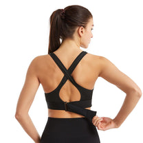 Plus Size Front-Zip Sports Bra With Adjustable Straps