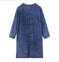Plus Size Knit Denim Jacket For Curvy Figures