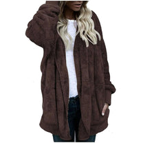 Plus Size Velvet Hooded Winter Coat
