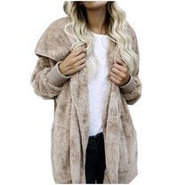Plus Size Velvet Hooded Winter Coat