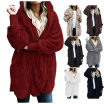 Plus Size Velvet Hooded Winter Coat
