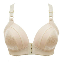Plus-Size Wireless Push-Up Front Closure Bra