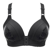 Plus-Size Wireless Push-Up Front Closure Bra