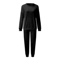 Plus-Size Women&#39;s Loungewear Set With Elastic Waistband