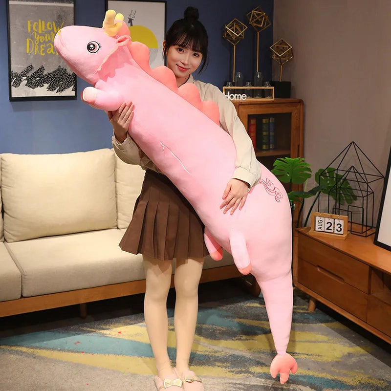 Plush Dragon Body Pillow For Comfort And Cuddling