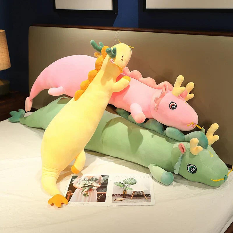 Plush Dragon Body Pillow For Comfort And Cuddling