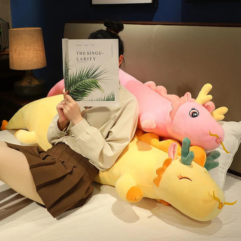 Plush Dragon Body Pillow For Comfort And Cuddling