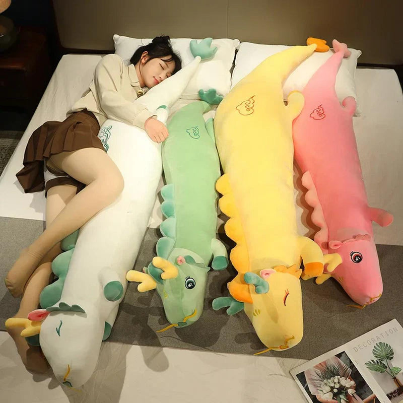 Plush Dragon Body Pillow For Comfort And Cuddling