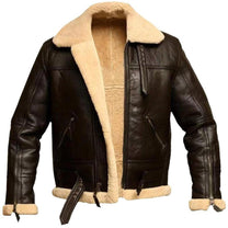 Plush Lined High Collar PU Leather Coat