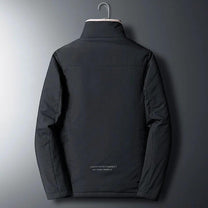 Plush Velvet Lined Winter Coat With Standard Collar