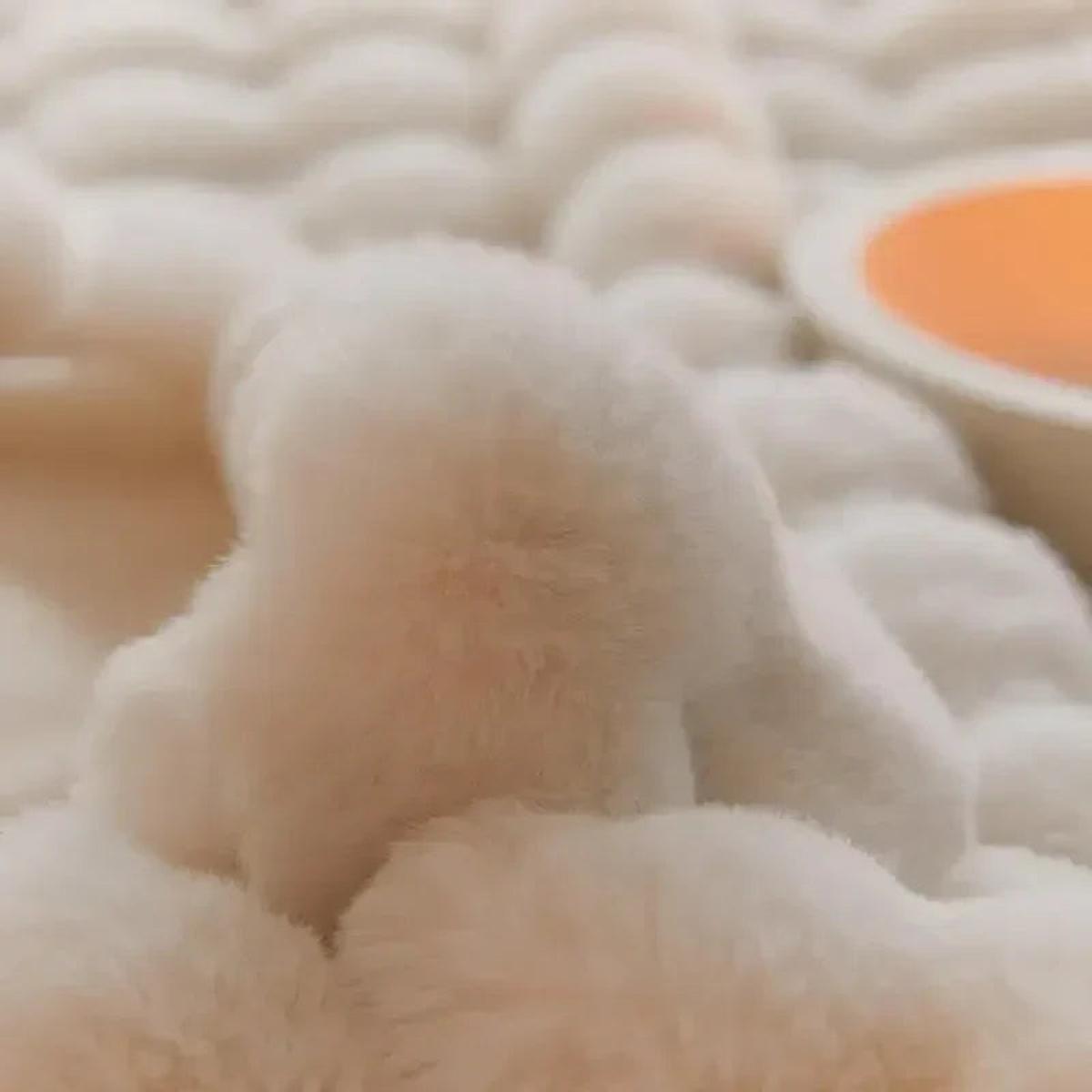 Plush Wool Blanket Machine Washable Cozy Warmth