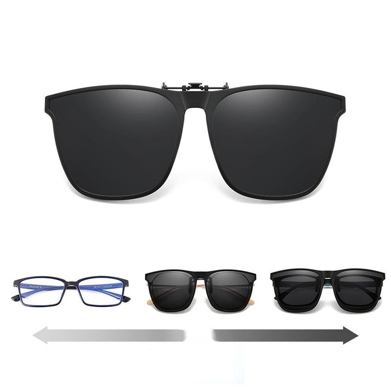 Polarized Clip-On Sunglasses For Glasses Wearers