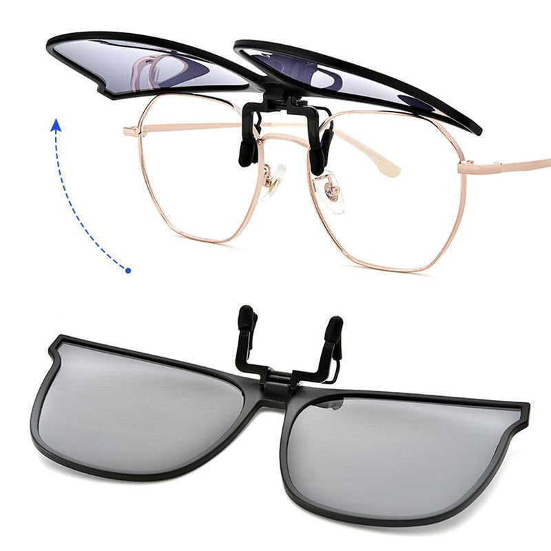 Polarized Clip-On Sunglasses For Glasses Wearers