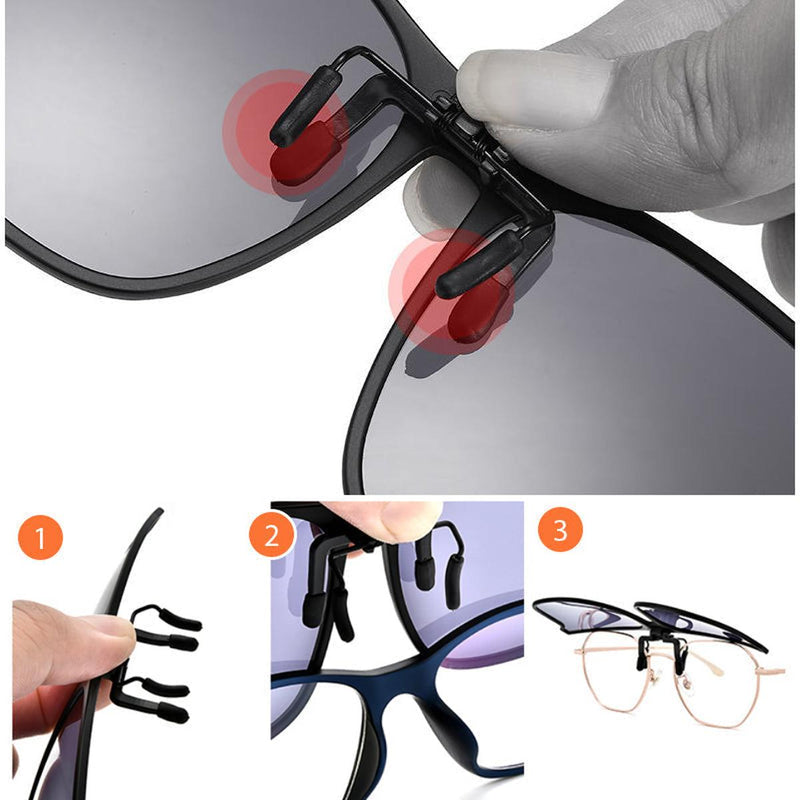Polarized Clip-On Sunglasses For Glasses Wearers