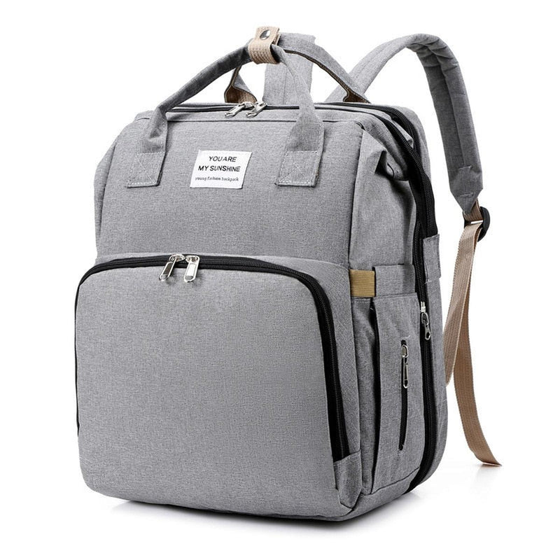 Portable Baby Cot And Changing Bag Backpack - Multifunctional Travel Solution