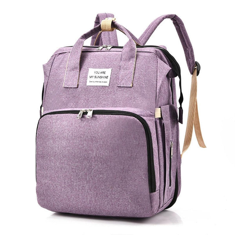 Portable Baby Cot And Changing Bag Backpack - Multifunctional Travel Solution