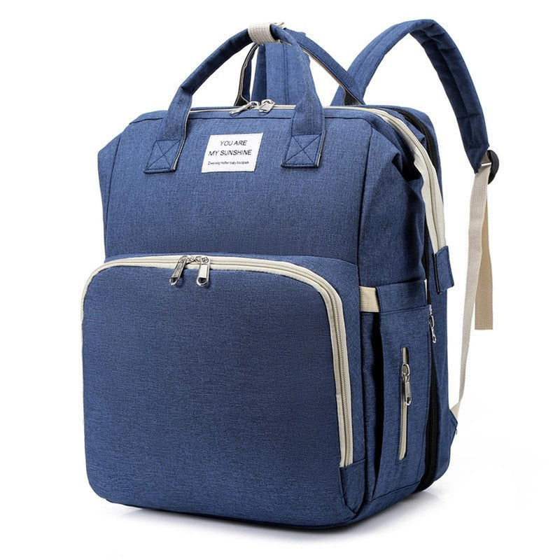 Portable Baby Cot And Changing Bag Backpack - Multifunctional Travel Solution
