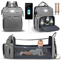 Portable Baby Cot And Changing Bag Backpack - Multifunctional Travel Solution