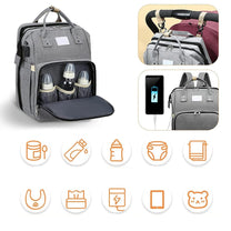 Portable Baby Cot And Changing Bag Backpack - Multifunctional Travel Solution