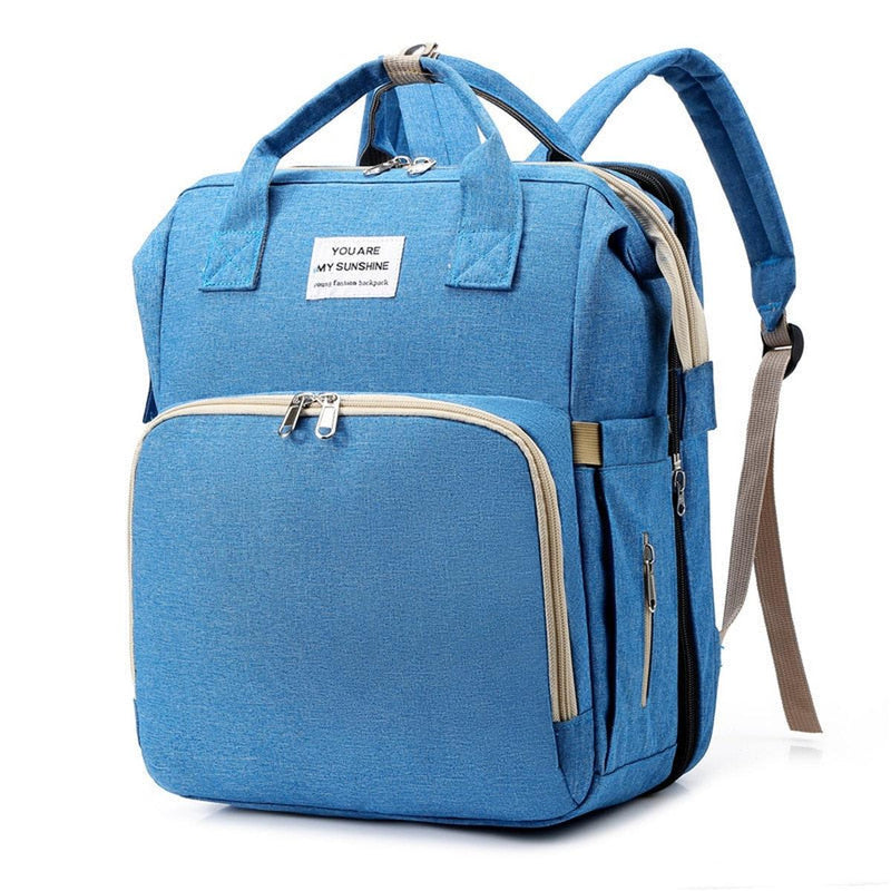 Portable Baby Cot And Changing Bag Backpack - Multifunctional Travel Solution